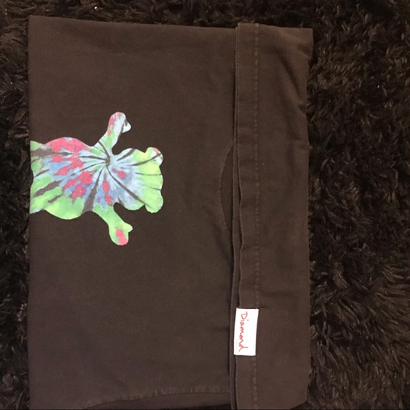 Diamond Supply Grizzly Tye Dye Bear Black T-Shirt - Picture 2 of 2